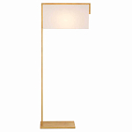 Торшер с прямоугольным абажуром на золотом металлическом каркасе Rectangular Plane  варинант исполнения - 4 | Loft Concept в Москве