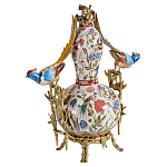 Ваза из фарфора с птицами и цветочной росписью Garden of Eden варинант исполнения - 1 | Loft Concept в Москве