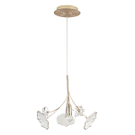 Подвесной светильник с белыми и прозрачными цветочными лепестками Wintery flovers варинант исполнения - 1 | Loft Concept в Москве