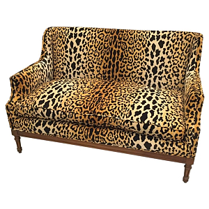 Диван Mid-Century Leopard Print Sofa