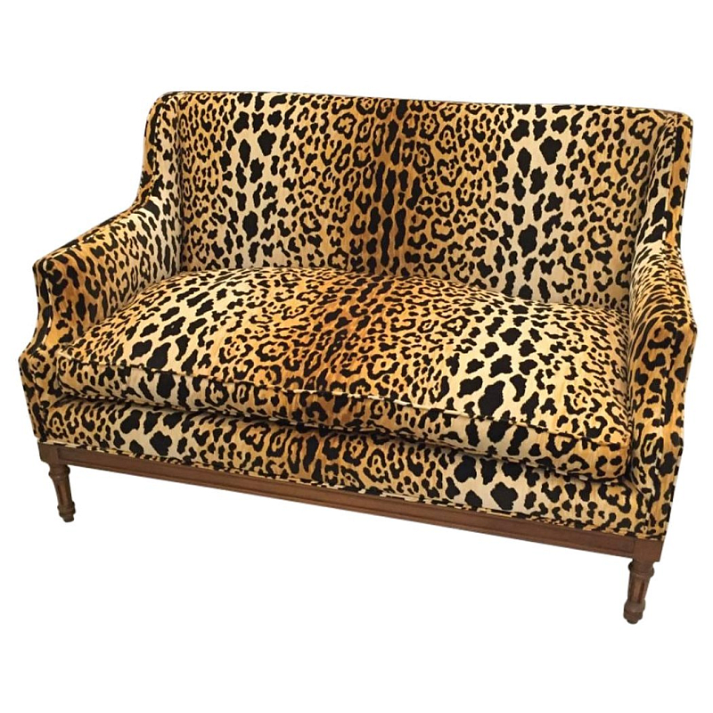  Mid-Century Leopard Print Sofa    | Loft Concept 