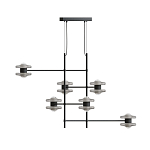 Каркасная люстра Balance варинант исполнения - 1 | Loft Concept в Москве