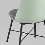 Стул из прочного пластика на металлическом основании Anora Green  варинант исполнения - 6 | Loft Concept в Москве