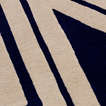 Дизайнерский ковер в виде звезды Poltronova Tappeto Stellina  Navy Blue Grey Rug варинант исполнения - 6 | Loft Concept в Москве