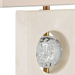 Настольная лампа из мрамора с тканевым прямоугольным абажуром Eternity варинант исполнения - 1 | Loft Concept в Москве