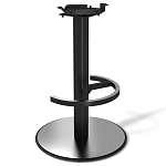 Барный стул вращающийся со спинкой и подлокотниками Douglas Rhombus Синий Велюр варинант исполнения - 3 | Loft Concept в Москве