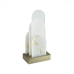 Настольная лампа с белыми вертикальными элементами Alabaster Totem   варинант исполнения - 4 | Loft Concept в Москве