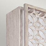 Бра прямоугольное в серебрянном цвете с ажурной решеткой Feiss варинант исполнения - 2 | Loft Concept в Москве