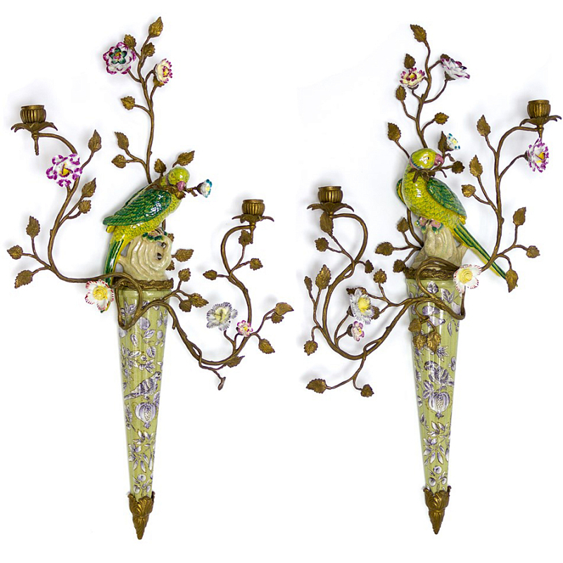  Candlestick Bindweed and Parrot     | Loft Concept 