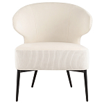 Современное мягкое кресло на металлических ножках Rakush Milk варинант исполнения - 2 | Loft Concept в Москве