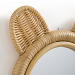 Зеркало из ротанга в форме головы медведя Wicrer Furniture варинант исполнения - 3 | Loft Concept в Москве