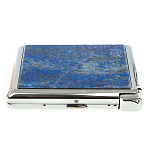 Портсигар с газовой зажигалкой из натурального камня Лазурит Stone Cigarettes Cases варинант исполнения - 10 | Loft Concept в Москве