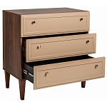 Комод бежевый из массива бука с 3-мя ящиками Wenge Light варинант исполнения - 3 | Loft Concept в Москве