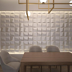 Гипсовая 3D панель с принтографией PM-26 варинант исполнения - 1 | Loft Concept в Москве