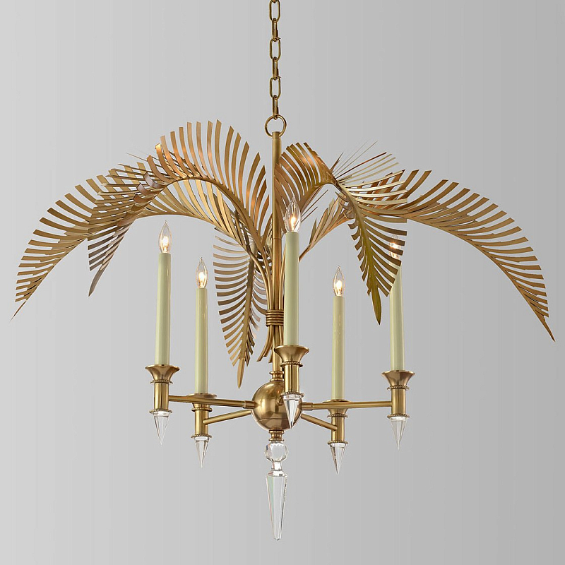  John-Richard Collection Palm Frond 5-Light Chandelier      | Loft Concept 