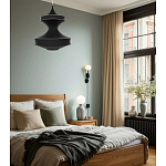 Подвесной вязаный черный светильник «Моника» варинант исполнения - 4 | Loft Concept в Москве