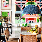 Люстра с плафоном в виде купола синяя Wooden Beads Chandelier Blue варинант исполнения - 2 | Loft Concept в Москве