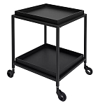 Тумба чёрная на колёсах Cabinet on Wheels варинант исполнения - 2 | Loft Concept в Москве