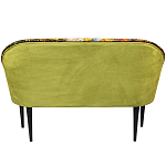 Диван двухместный из натурального бука с цветочным принтом Impressionism in Art варинант исполнения - 2 | Loft Concept в Москве