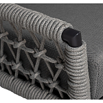 Диван двухместный уличный темно-серый Street Bliss варинант исполнения - 2 | Loft Concept в Москве