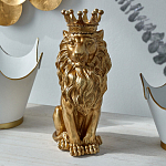 Статуэтка лев с детализированной гривой и изящной короной Lion Crown  варинант исполнения - 4 | Loft Concept в Москве