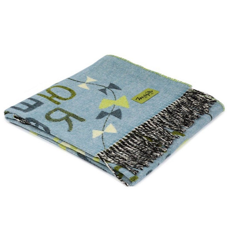 Плед ALP 1 Marzotto Серо-голубой в Москве | Loft Concept 