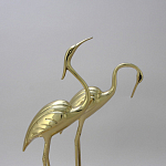 Статуэтка бронзовая пара Журавли Bronze Birds варинант исполнения - 1 | Loft Concept в Москве