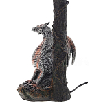 Настольная лампа с абажуром Дракон Silver Red Dragon Коричневый абажур варинант исполнения - 4 | Loft Concept в Москве