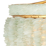 Подвесной светильник с каскадом из стеклянных декоративных элементов на золотом каркасе Shining Sea Glass варинант исполнения - 1 | Loft Concept в Москве