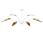 Люстра белая с плафонами в виде лепестков Delicate Flower варинант исполнения - 4 | Loft Concept в Москве