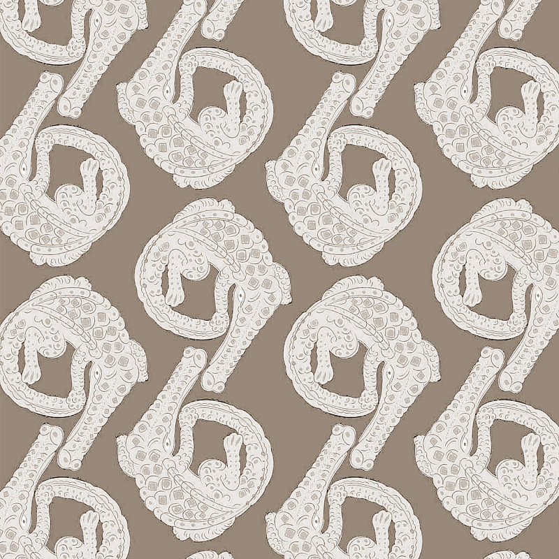 Мебельная ткань Velour Crocodiles Gray-Beige Велюр N 1140 Серо-бежевый в Москве | Loft Concept 