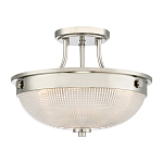 Потолочный светильник со стеклянным плафоном в виде купола Quoizel варинант исполнения - 1 | Loft Concept в Москве