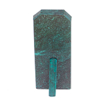 Часы погон ВС подарочные настольные из натурального камня Змеевик Military Clock варинант исполнения - 18 | Loft Concept в Москве