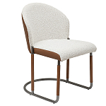 Стул мягкий с обивкой из рогожки и экокожи Contrasting Performance варинант исполнения - 5 | Loft Concept в Москве