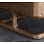 Прикроватный деревянный столик с 2-мя ящиками Moon Walnut Furniture варинант исполнения - 6 | Loft Concept в Москве