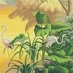 Обои ручная роспись Le Brésil Special Colourway варинант исполнения - 2 | Loft Concept в Москве