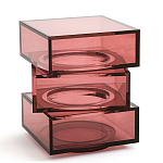 Стол журнальный в форме кубов Acrylic Furniture Lumina Crimson Clarity варинант исполнения - 1 | Loft Concept в Москве