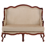 Диван двухместный из натурального бука бежевый Solid Luxury варинант исполнения - 1 | Loft Concept в Москве