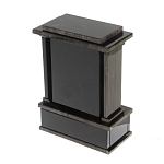 Часы настольные черные из натурального камня Обсидиан Stone Clock варинант исполнения - 3 | Loft Concept в Москве