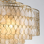 Люстра многоярусная с декором из натуральной морской ракушки Iridescent Light варинант исполнения - 4 | Loft Concept в Москве