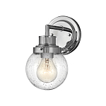 Бра для ванных комнат с прозрачным шарообразным плафоном из стекла с пузырьками на круглом основании Hinkley варинант исполнения - 6 | Loft Concept в Москве