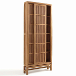 Шкаф из массива тика Okino Wood Cabinet варинант исполнения - 5 | Loft Concept в Москве
