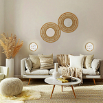 Бра в форме диска с перламутровыми прямоугольниками из морской ракушки Touch of Marine Charm варинант исполнения - 4 | Loft Concept в Москве