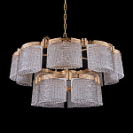 Люстра двухъярусная с текстурными овальными абажурами Splendor Palace Style варинант исполнения - 2 | Loft Concept в Москве