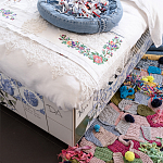 Дизайнерская кровать с системой хранения варинант исполнения - 4 | Loft Concept в Москве