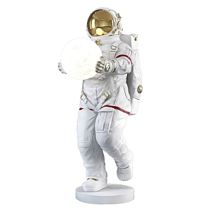 Настольная лампа для детской Большой Космонавт с луной
