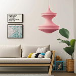 Подвесной вязаный розовый светильник «Моника» варинант исполнения - 4 | Loft Concept в Москве