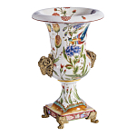 Ваза из фарфора с бронзовыми Овнами Bronze Aries варинант исполнения - 3 | Loft Concept в Москве