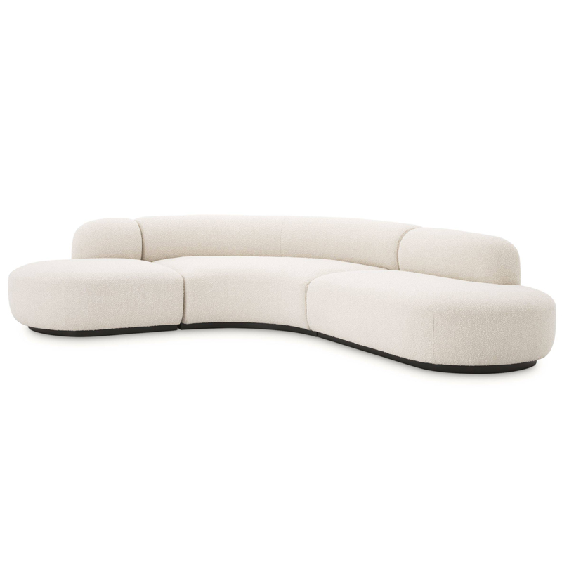 Диван Eichholtz Sofa Bjorn Кремовый Черный Диван Eichholtz Sofa Bjorn