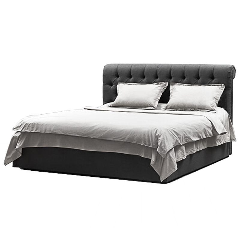 Кровать Gray Capitone Bed Серый Кровать Gray Capitone Bed